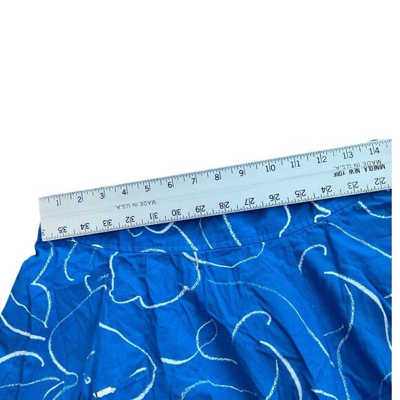 Madewell Skirt Womens 8 Blue Floral Signature Poplin‎ Maxi Linear Bloom Pockets - Picture 5 of 13